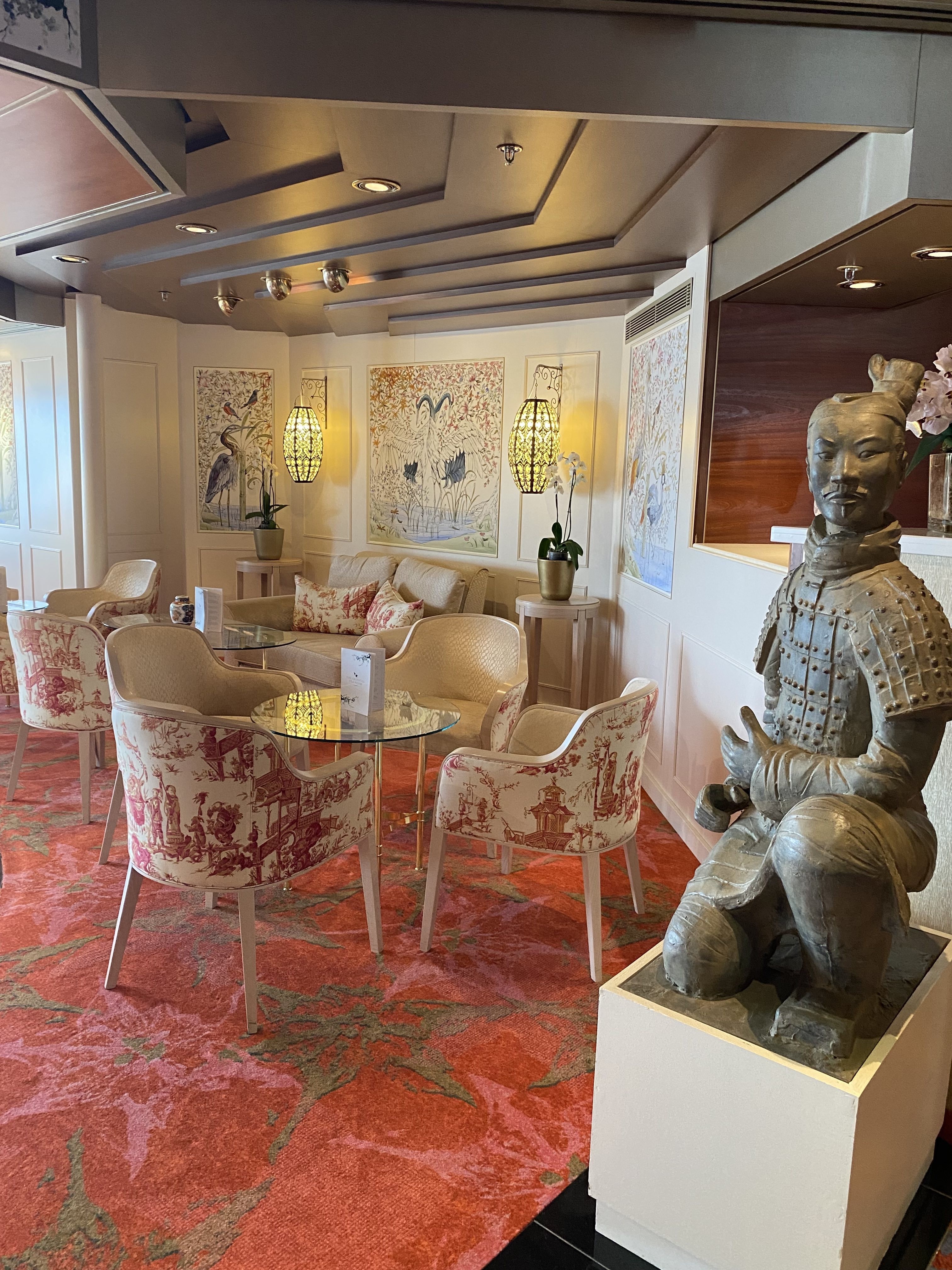 The luxury interior of the Bolette