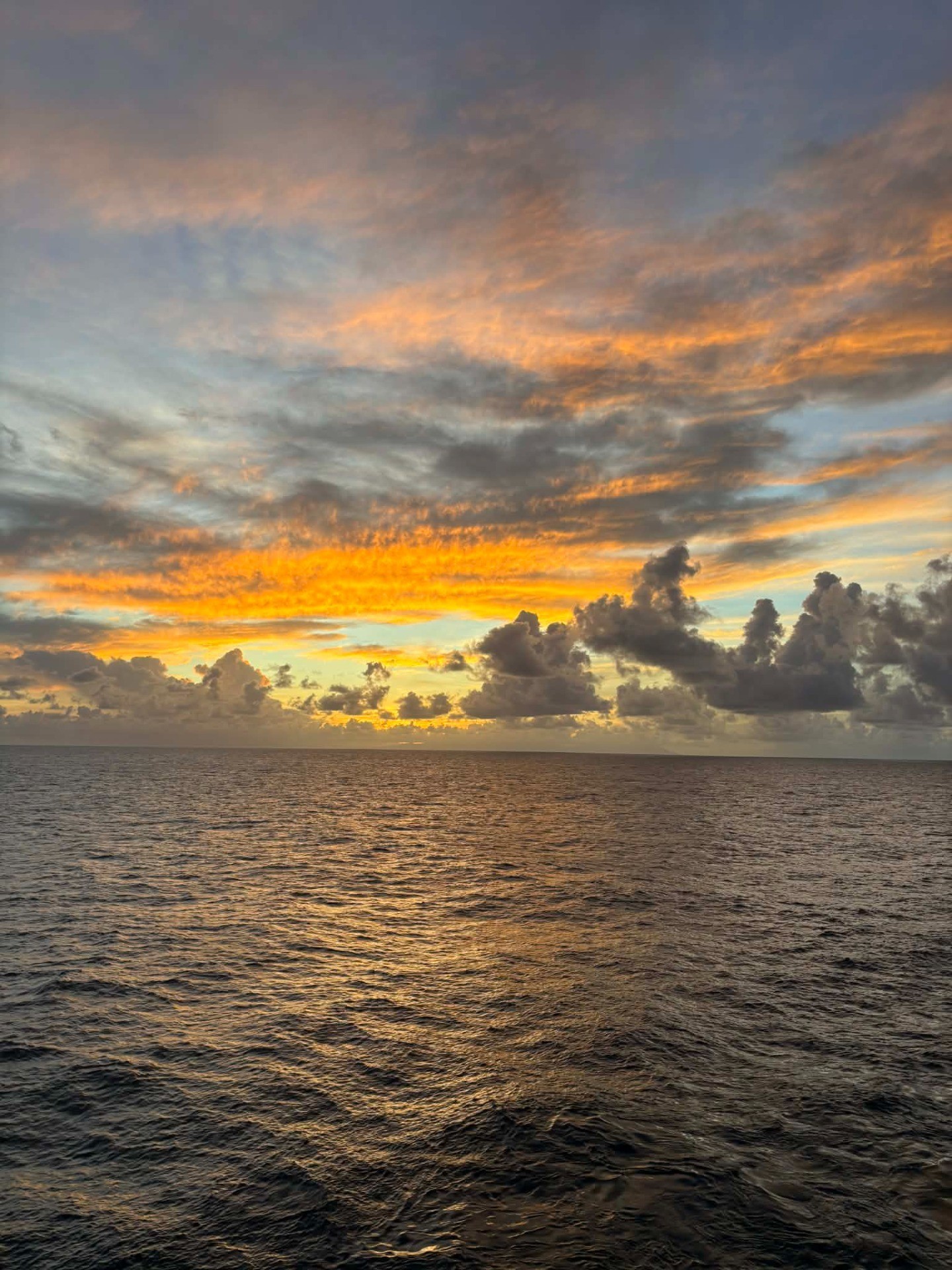 Sunset at sea