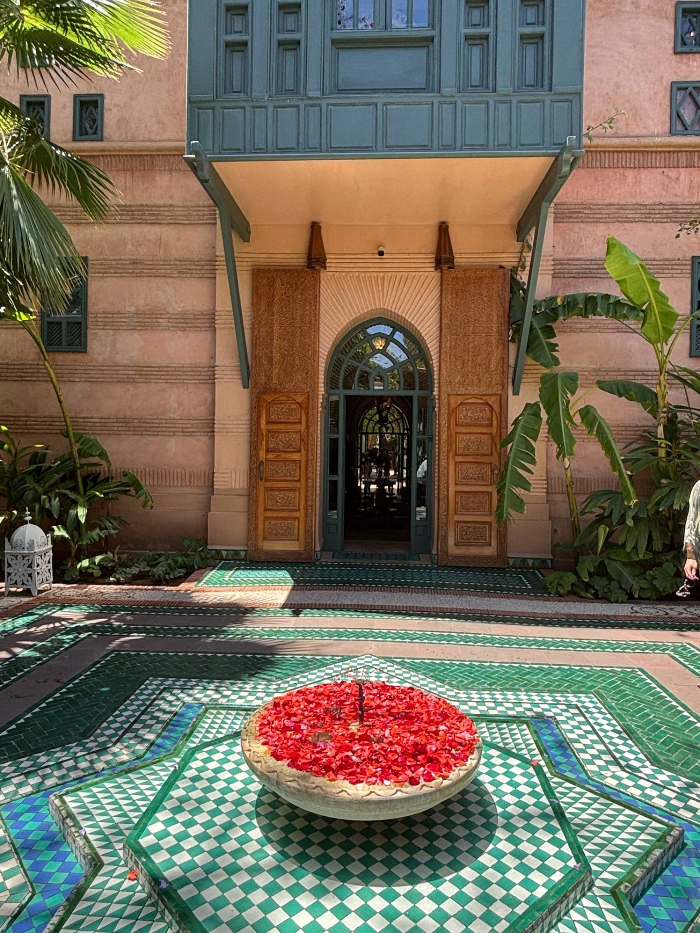 The entrance to a building in Morocco